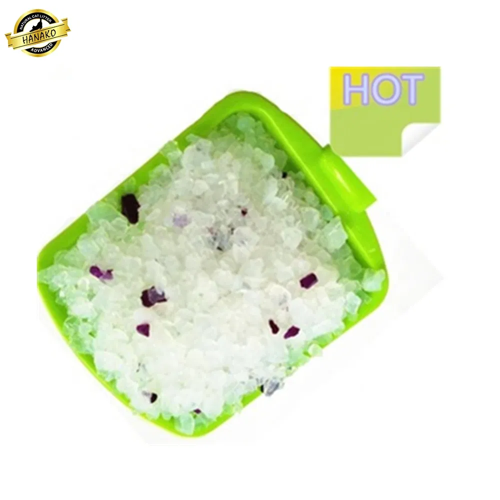Venta al por mayor Eco Amigable 1-8mm Granular No Agrupante Gel de Sílice Cristal para Gatos