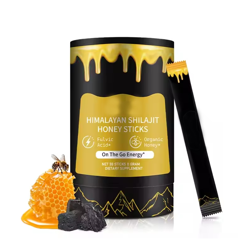 Palitos de miel de shilajit dorado orgánico purificado de Himalaya de fábrica OEM para adultos