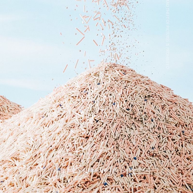 Arena para gatos de tofu de alta calidad, todo tipo de aglutinante natural, control de olores