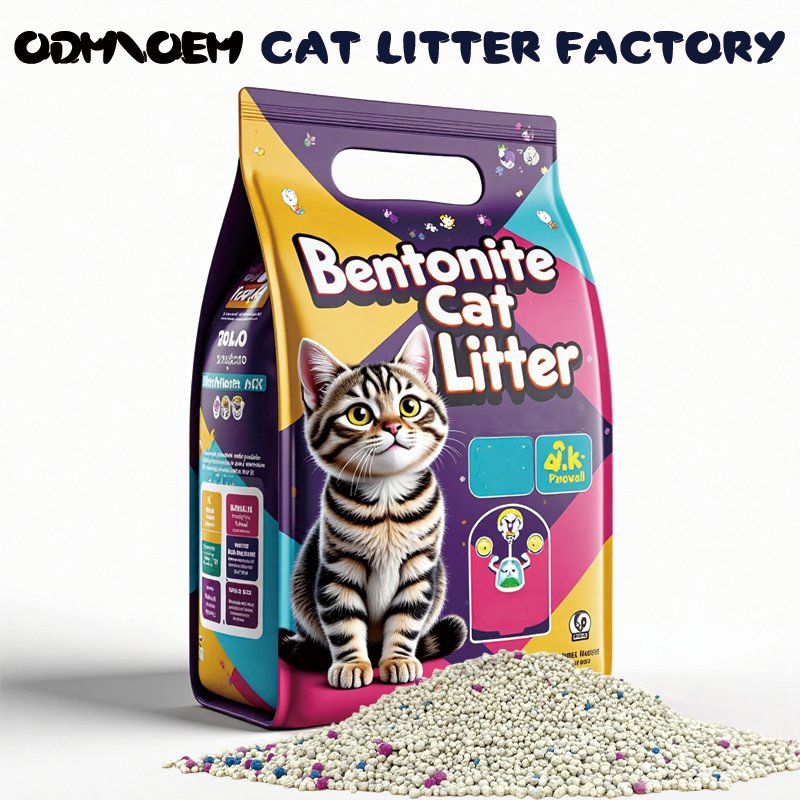 Desodorante Grumos Súper Coagulados Esféricos Fábrica Bajo Rastro Natural Planta Libre de Polvo Fresco Rápido Aglomerante OEM Bentonita Arena para Gatos