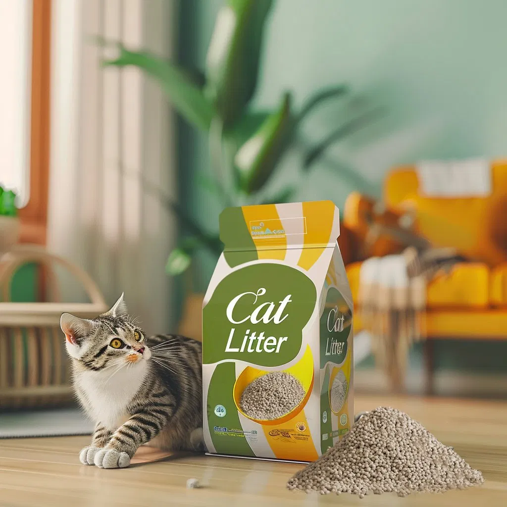 Arena para gatos bentonita