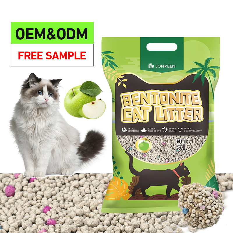 Fábrica de Arena para Gatos BSCI Venta al por Mayor Premium Aglomerante 1-3mm Forma de Bola Arena de Bentonita para Gatos