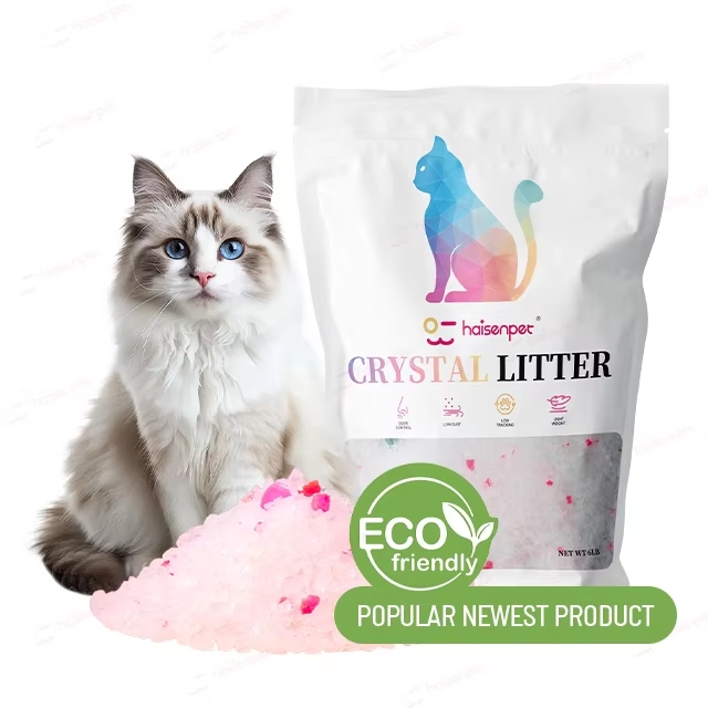 Arena para gatos de cristal absorbente premium para el control de olores