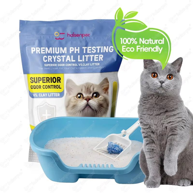 Arena para gatos cristalina ultra absorbente para pruebas de pH con entrega rápida