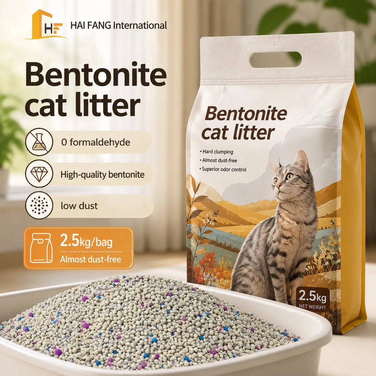 Gato Kitten Arena Personalizable de Alta Calidad Bentonita que Absorbe Rápido y Agrupa Rápido Precios de Mayorista del Fabricante Nala Arena para Gatos