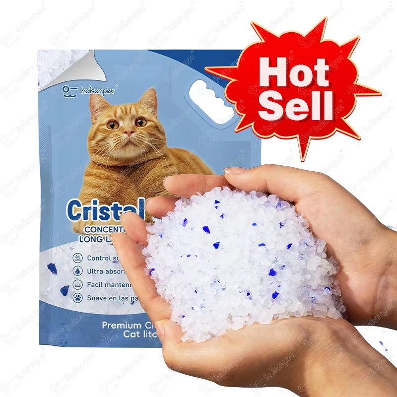 Premium 3.8L Arena para Gatos Ecológica de Cristal para Máxima Absorción