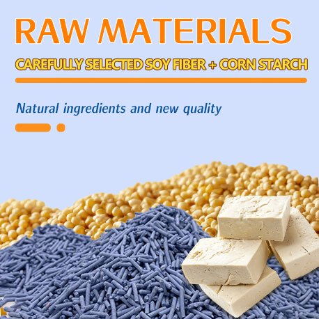 Fábrica de Arena para Gatos OEM Productos para Mascotas Ecológicos 1.5mm Arena para Gatos de Tofu Biodegradable Arena para Gatos Aglomerante Premium Control de Olores Arena para Gatos de Tofu