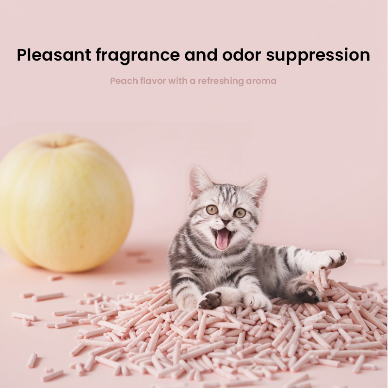 Precio al por mayor de Haifang OEM/ODM arena para gatos de grano de pino aglomerante, cristal natural, arena para gatos de maíz, biodegradable y flushable, arena para gatos de tofu natural