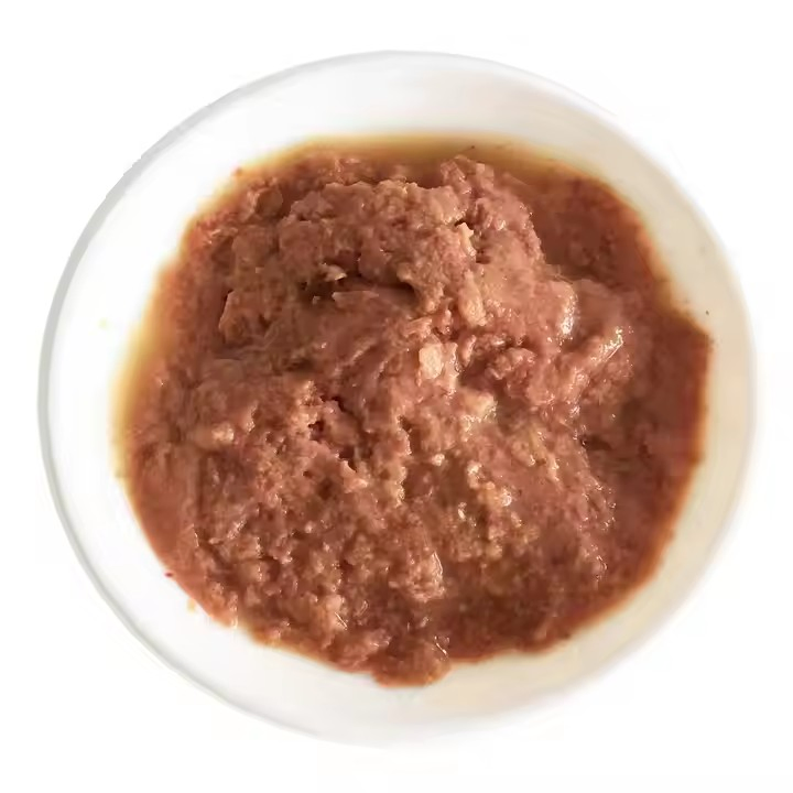 Alimento para gatos enlatado directamente de fábrica OEM 85g golosinas para gatitos, comida seca y comida húmeda para gatos, alimento para mascotas importado