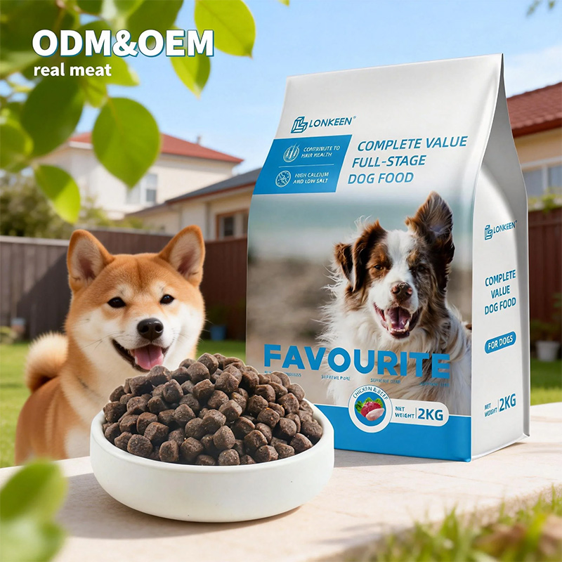 Comida seca para perros de pescado fresco, alta en proteínas y libre de granos con sabor a carne de res 500g