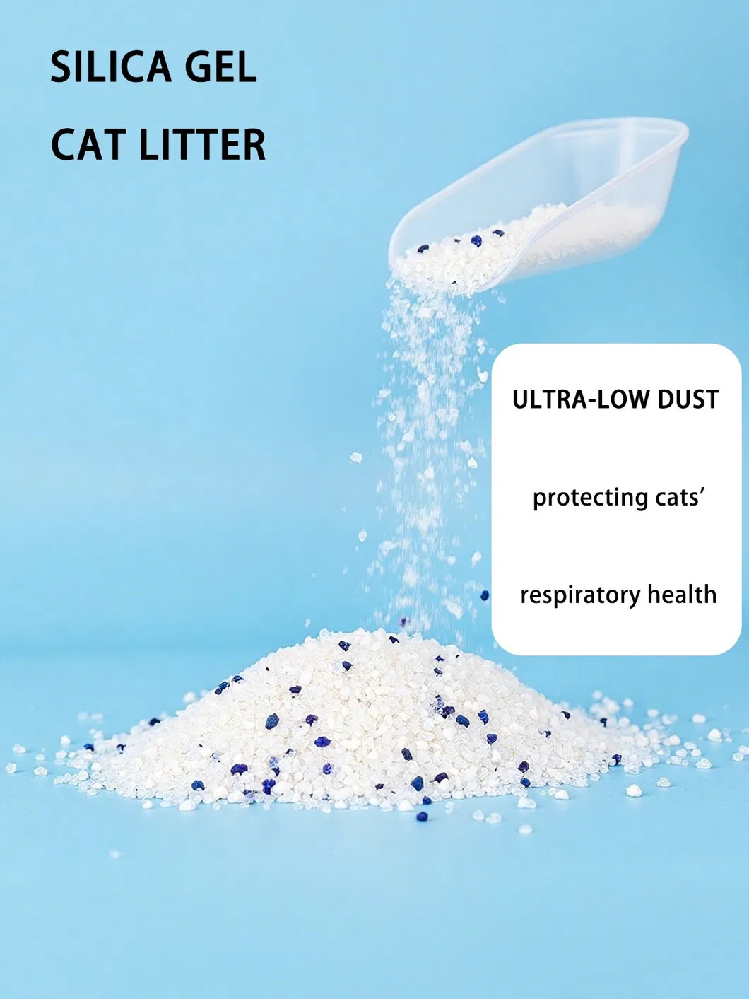 Proveedor Orgánico Mayorista de Productos de Belleza Arena para Gatos Nala Arena para Gatos Autolimpiante de Rápido Agrupamiento OEM Gel de Silica Cristal para Gatos