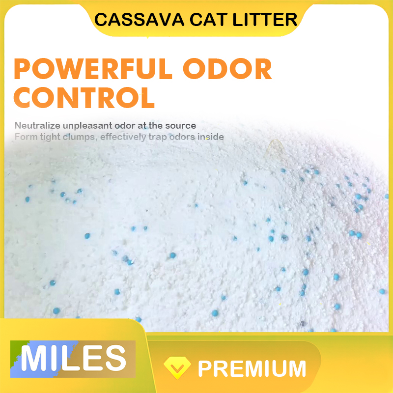 Arena Premium Aglutinante para Gato Sin Polvo y Flushable con Yuca