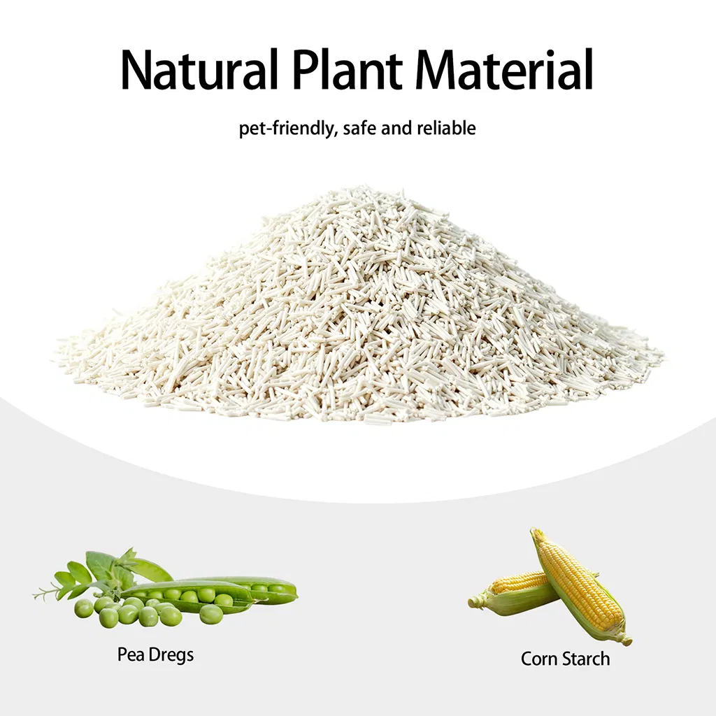 Producto para mascotas arena para gatos libre de polvo, arena natural de planta, ligera, biodegradable y ecológica, arena para gatos de tofu