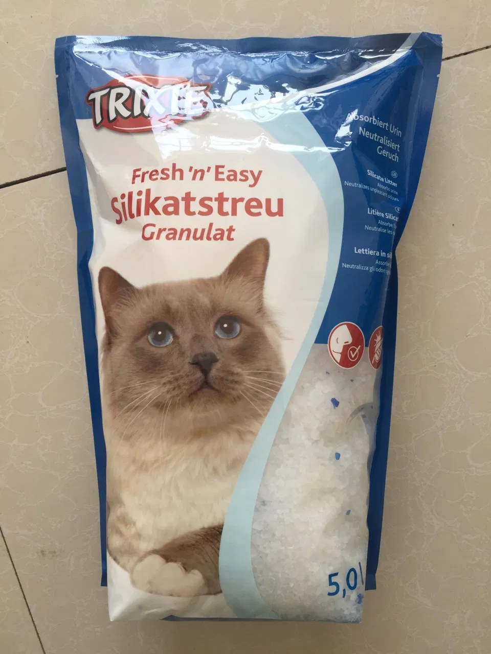 Embalaje de arena para gatos