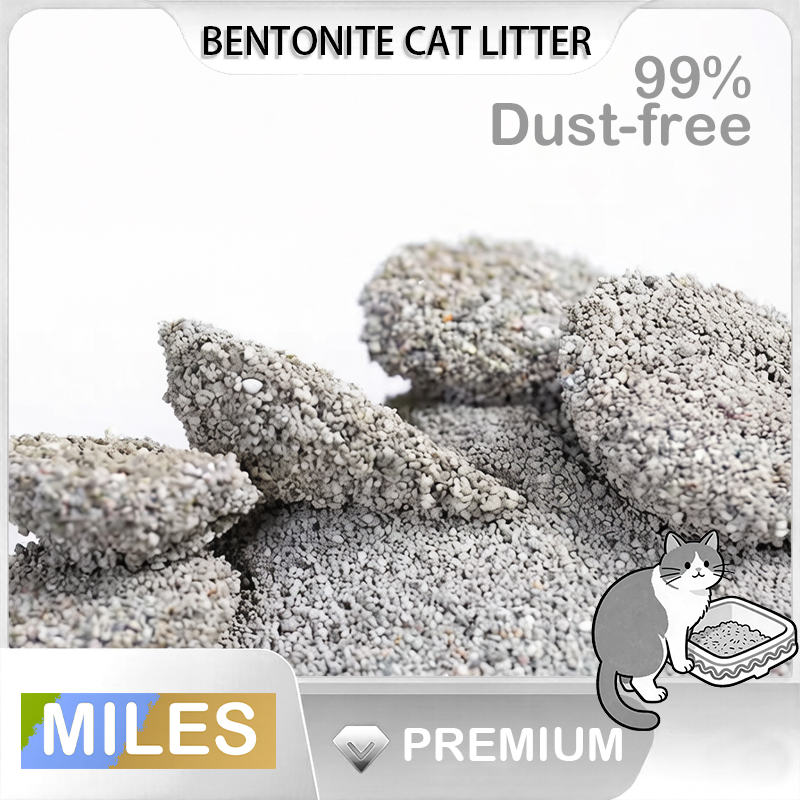 Arena de Bentonita Natural para Gatos, Esencial para la Limpieza de Mascotas