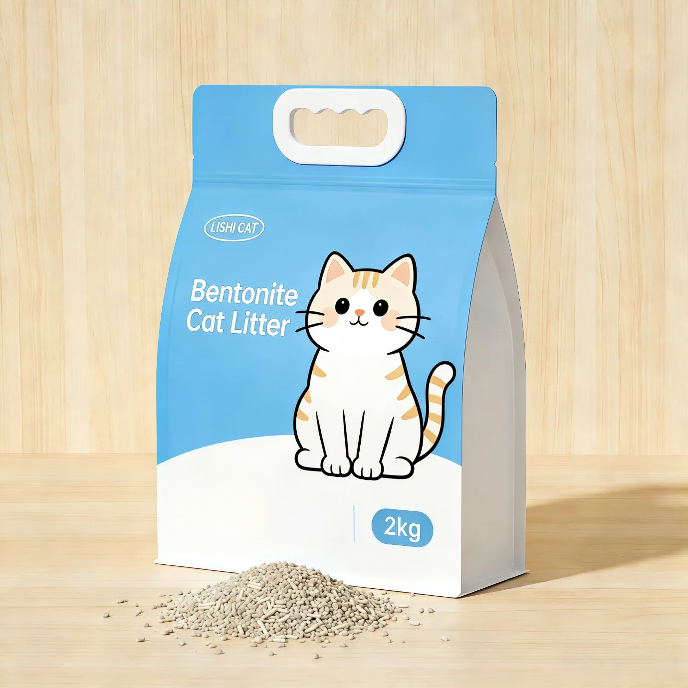 99% Arena para Gatos de Bentonita Sin Polvo, Rápido Aglomerante y Desodorante para Familias con Múltiples Gatos