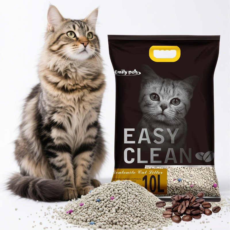 Arena de Gato de Bentonita Natural 100% Absorción Aglomerante Aroma a Lavanda Arena para Gatos