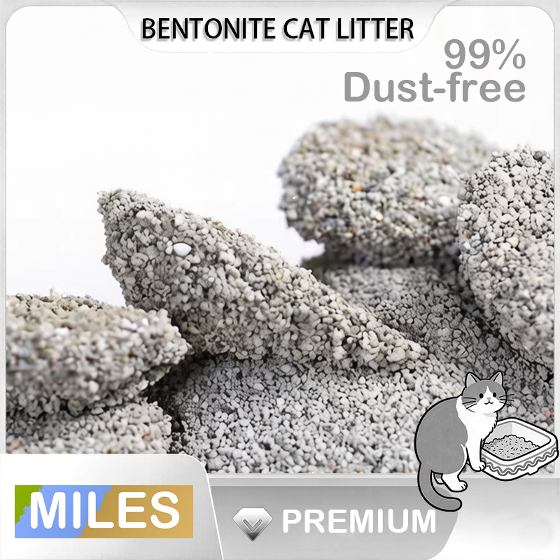 Arena para gatos de bentonita ecológica biodegradable para uso en el hogar