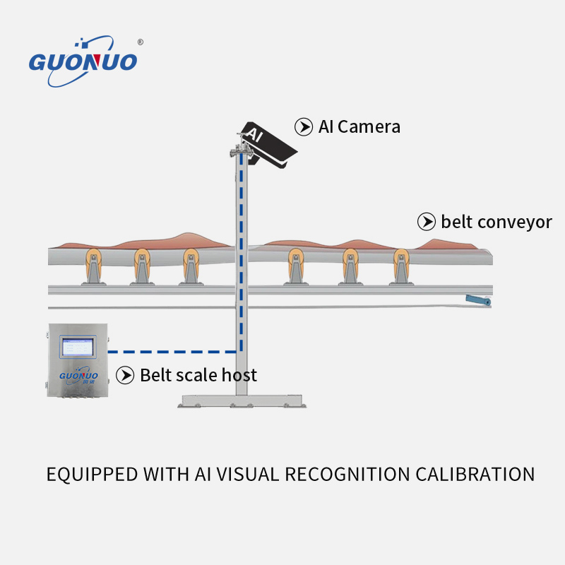 AI Conveyor Belt Scale Weighing System Automatic Online Verification Function OEM Customizable 1-8000t/h Capacity 0.125%