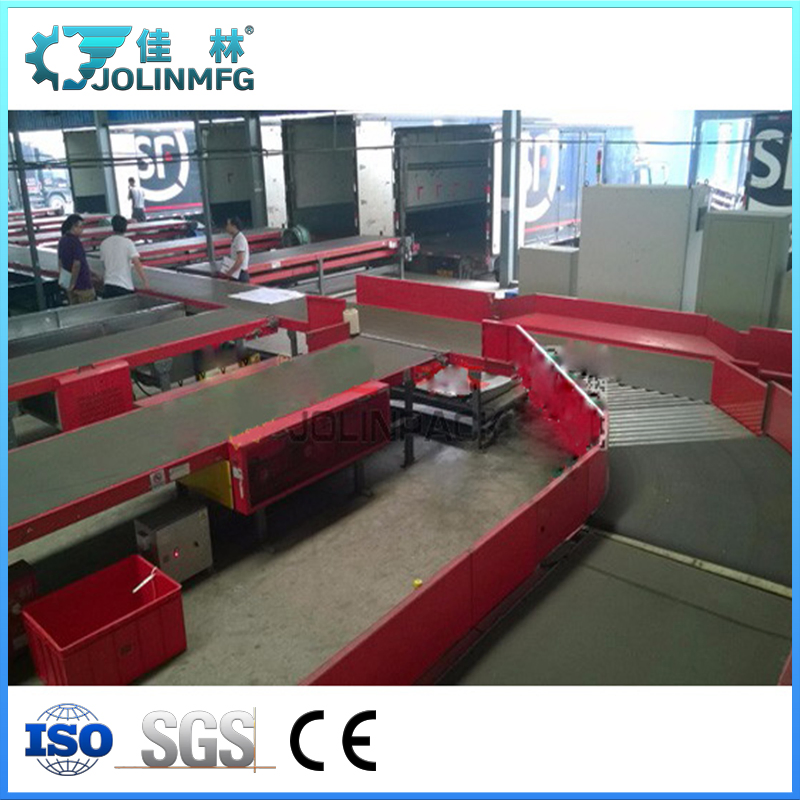 High Speed Parcel Sorting Rubber Belt Conveyor System
