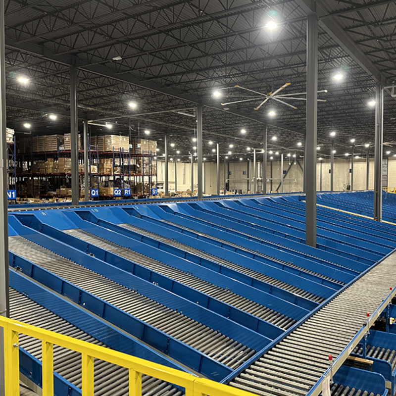 High Speed Linear Narrow Belt Sorter Parcel Conveyors for Streamlined Courier Center Logistic Operations