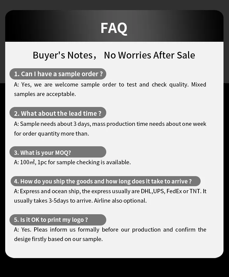 Support and FAQ