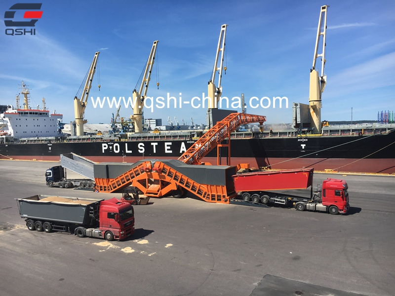 Wildly Used Telescopic Conveyor System for Handling Bulk Cargo in Storage Yard