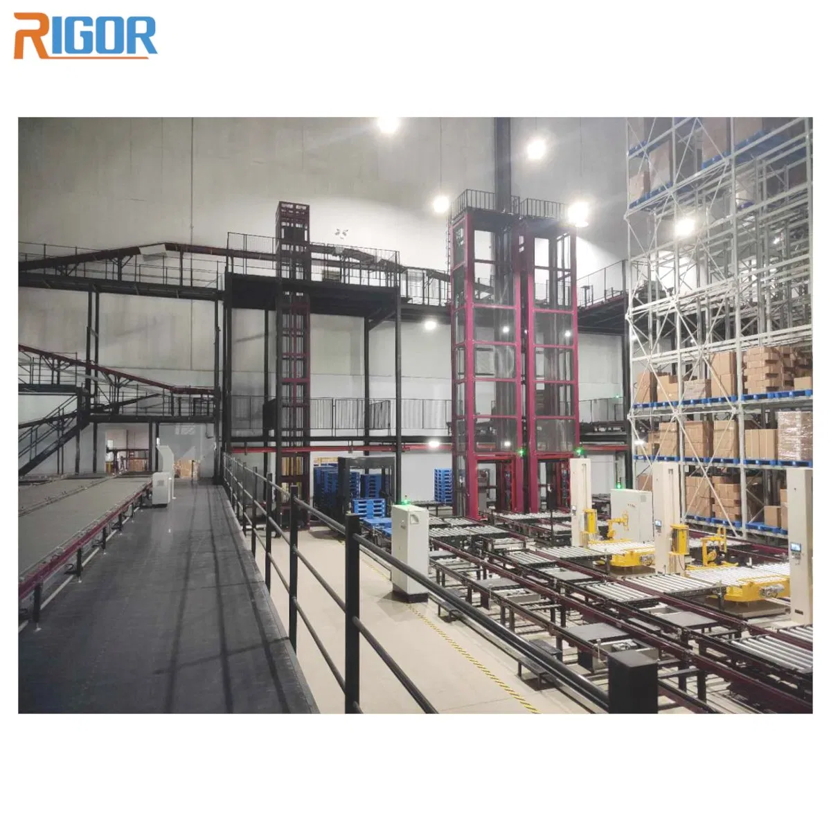 Industrial Vertical Lift Conveyor System for Efficient Storage Solutions
