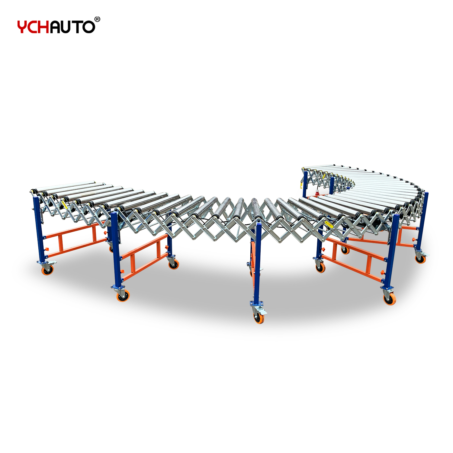 Heavy Duty Telescopic V Belt Rollers Conveyors System Motorized Expandable Flexible Roller Conveyor With CE