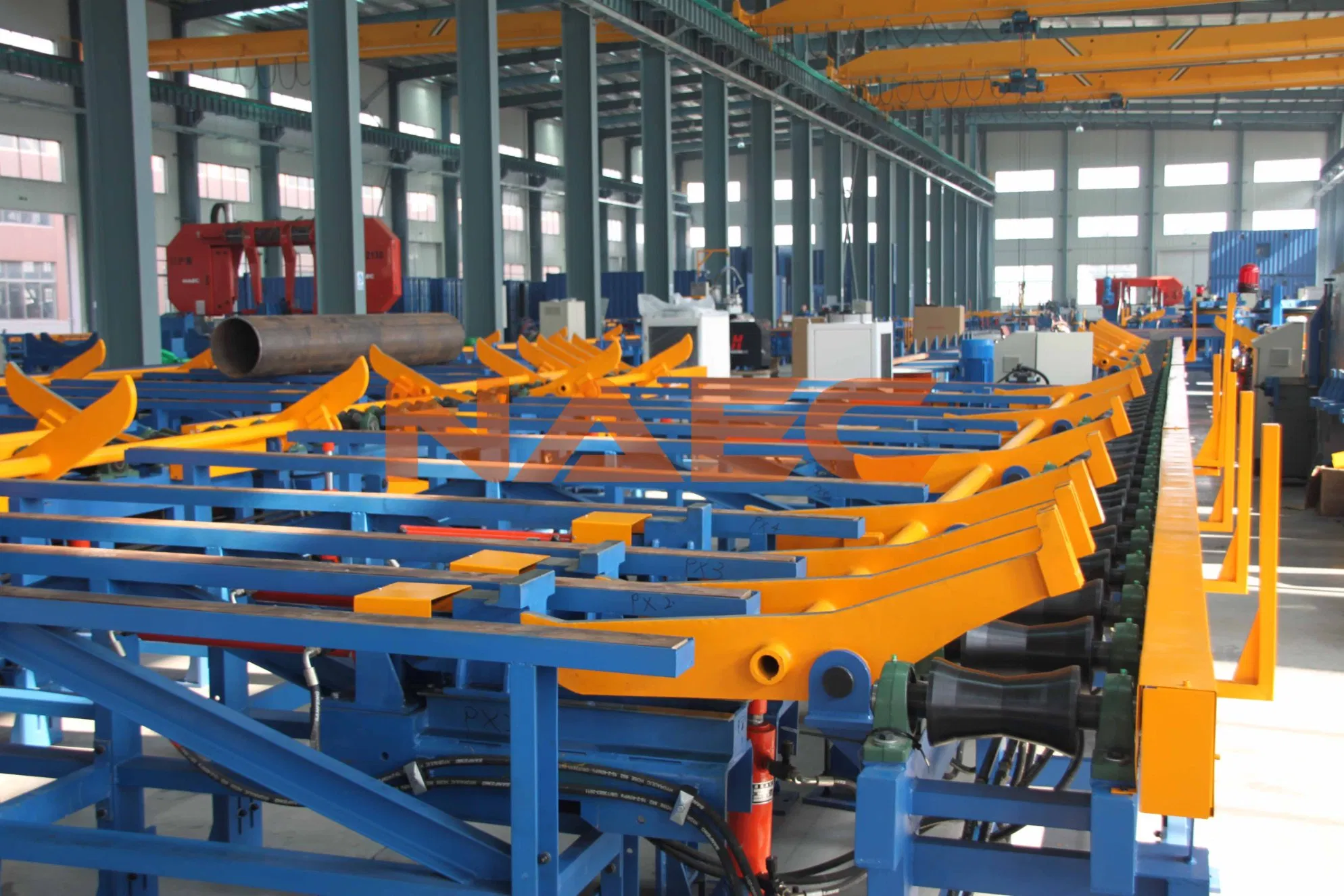 Roller Bed Type Pipe Feeding Conveyor System