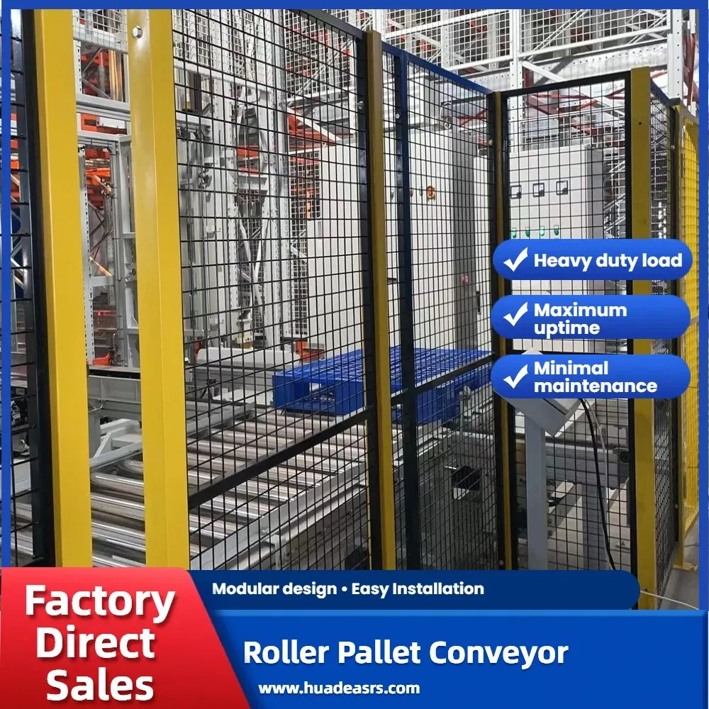 High Capacity Industrial Pallet Conveyor System for Continuous Transport in Production Lines