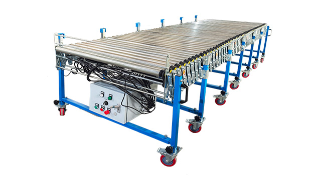Expandable Labor Saving Powered Roller Conveyor Line with Flexible Conveyor Roller