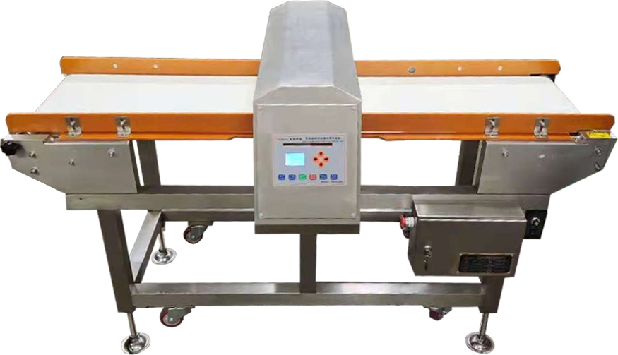 Advanced Industrial Conveyor Belt System for Metal Detection Safety