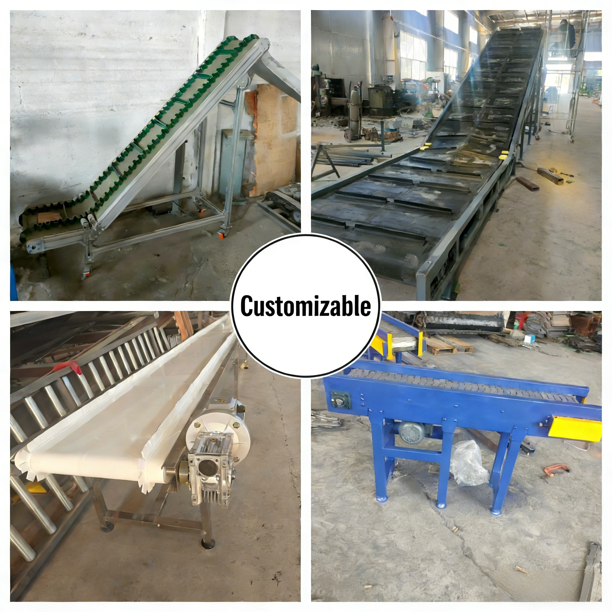 Heavy Duty Chain Driven Mesh Conveyor Belt Breathable Structure For Automated Industrial Material Handling System
