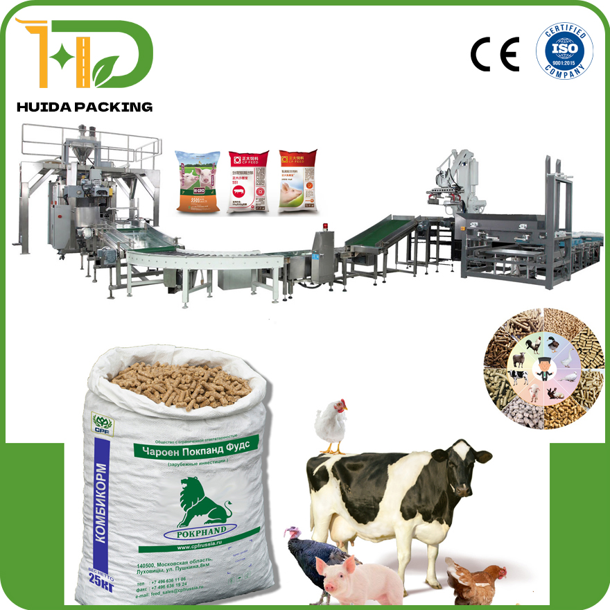 Heavy Duty Pallet Conveyor System for Packaging Automated Palletizing Solution