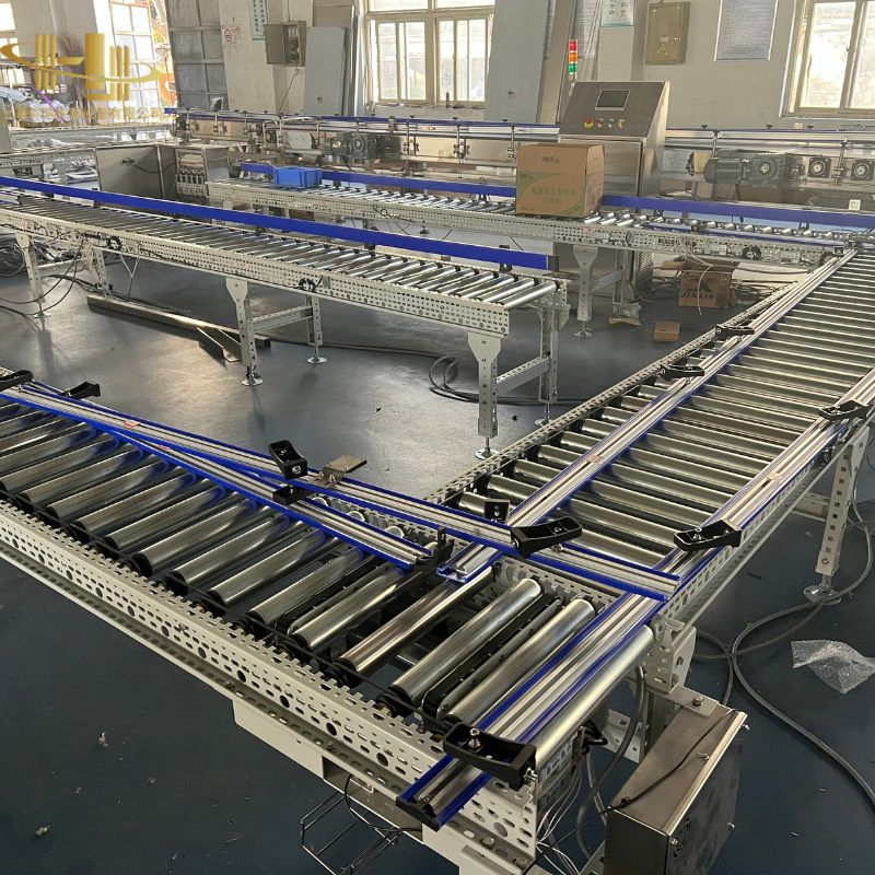 High-Speed Motorized Roller Conveyor Sorting System for Carton Packaging Line Automation Industry