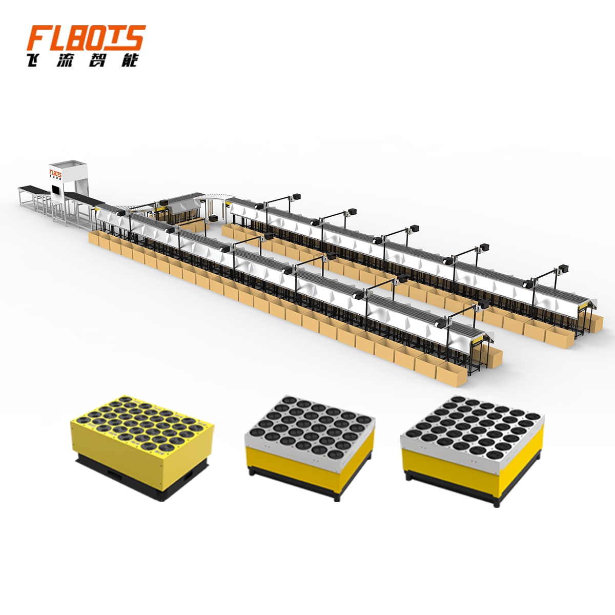 High-Speed Balance Swivel Parcel Sorter Conveyor with Precise Sorting System Smooth Conveying for E-commerce Distribution Center