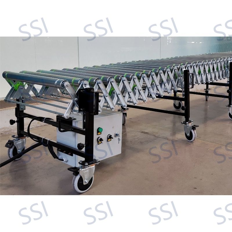 Customized Automatic Packing Line Roller Electric Belt Pallet Conveyor System