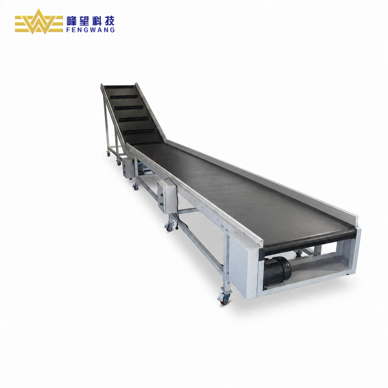 Durable Industrial Belt Conveyor with Motor for E-commerce Fulfillment Package Material Handling System