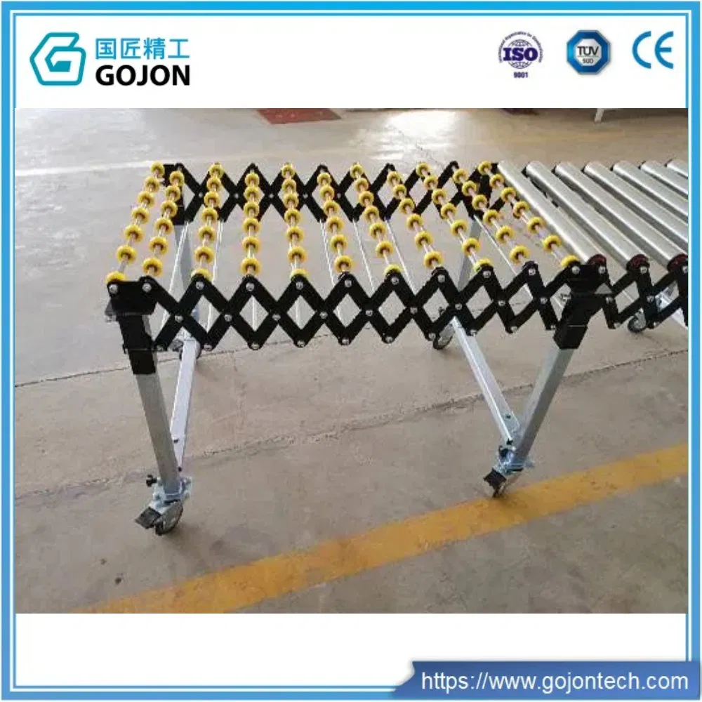 Heavy-Duty Telescopic Conveyor System for Food Beverage Logistics Cold Chain Storage Workshop Loading Unloading Conveyor