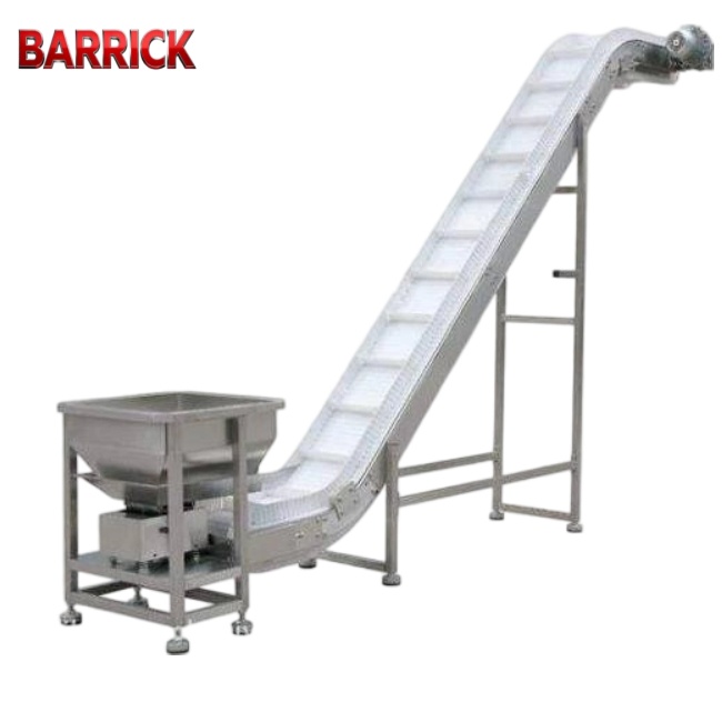 Food Grade PVC Modular Climbing Belt Conveyor Lifting Conveyor for Fruit Vegetable Processing and Vertical Material Transport