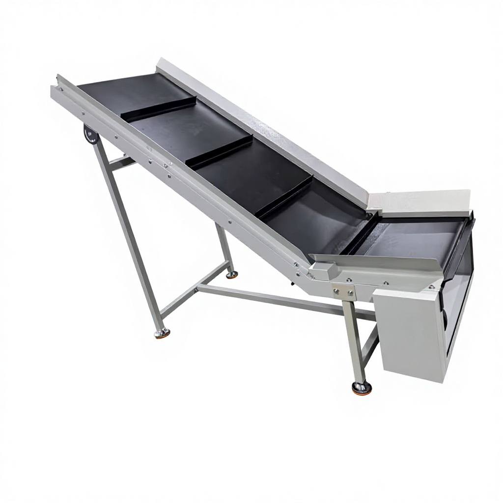 Fengwang Factory Directly Sale Price Energy Saving Heavy Duty PLC Cargo Inclined Climbing Belt Conveyor for Bag Loading