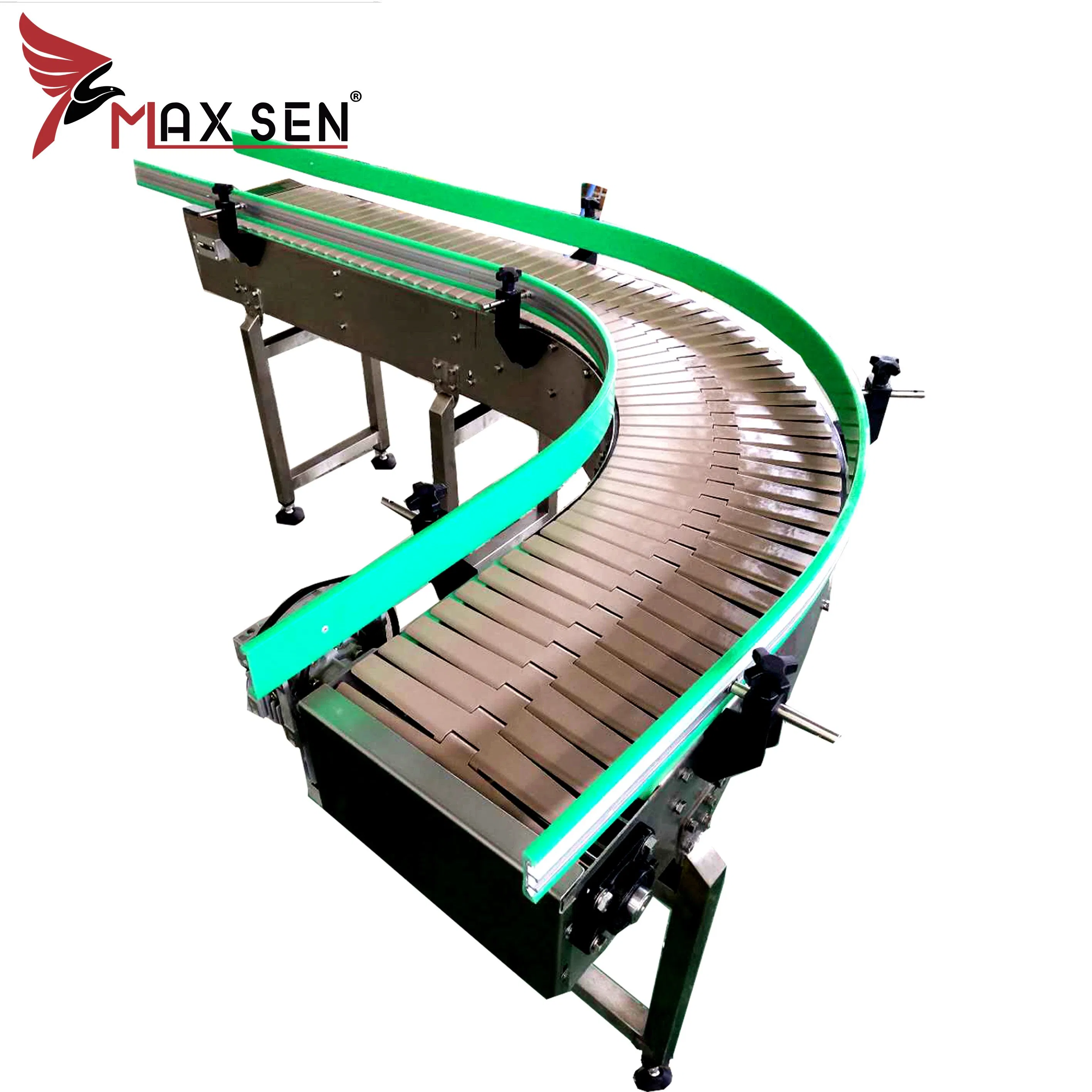 High Quality Top Chain Conveyor System with Turning Curve Type From China Factory