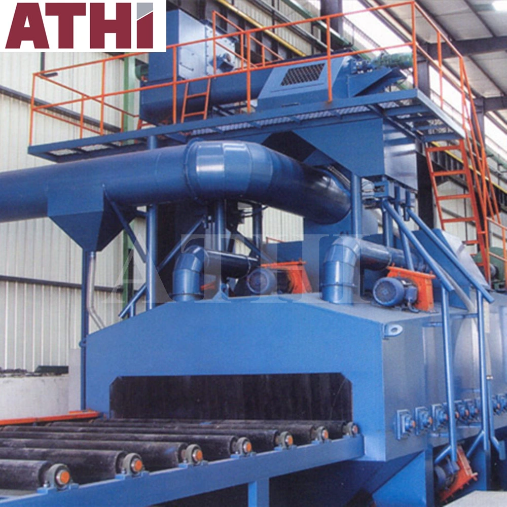 Automatic Roller Conveyor Type Shot Blast Cleaning and Spray Painting Preservation Line System for Steel Plate