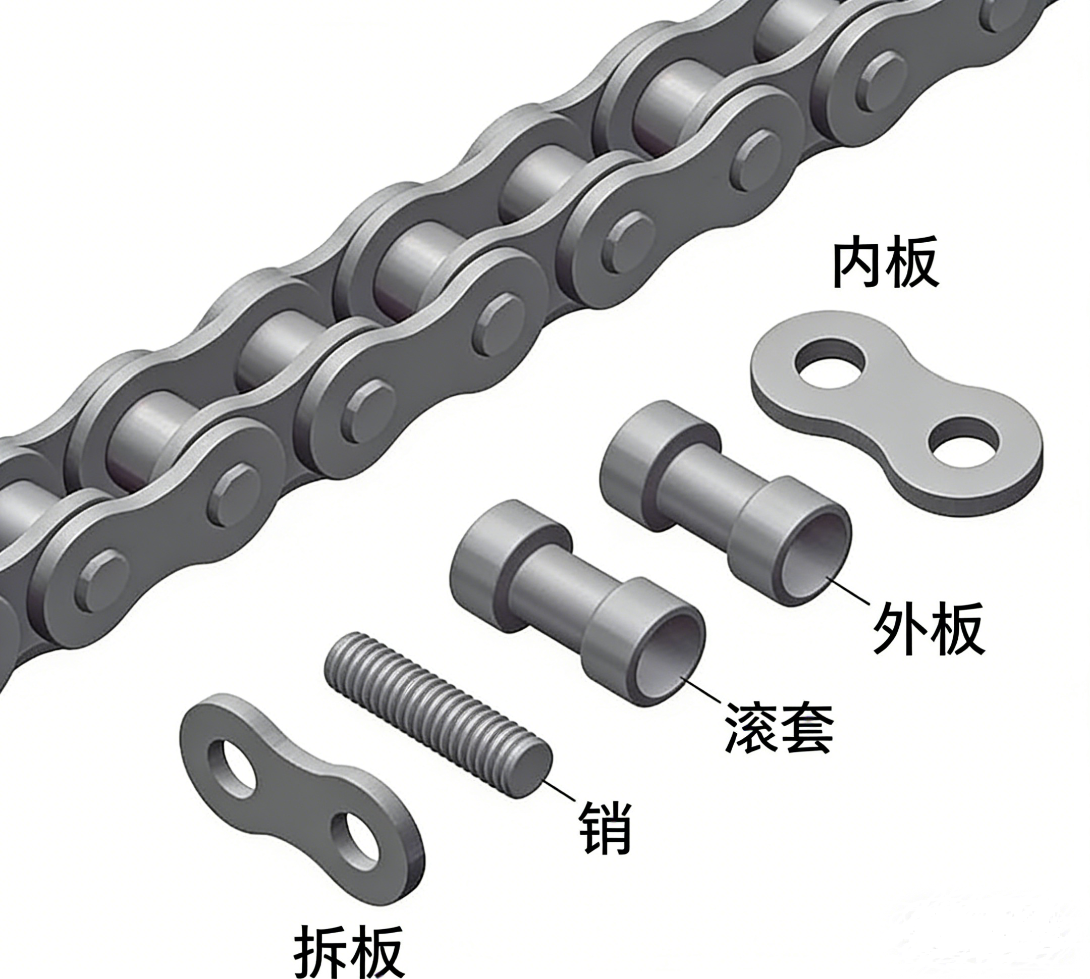 Professional Grade Reinforced Steel Conveyor Bucket Elevator Chain High Efficiency Heavy Duty Vertical Bulk Material Lifting