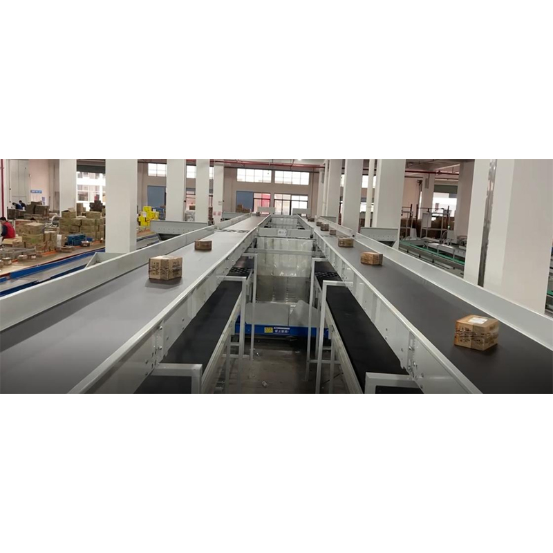 Intelligent Warehouse PVC Belt Conveyor Parcel Transfer Equipment for E Commerce Logistics Automated Sorting Distribution