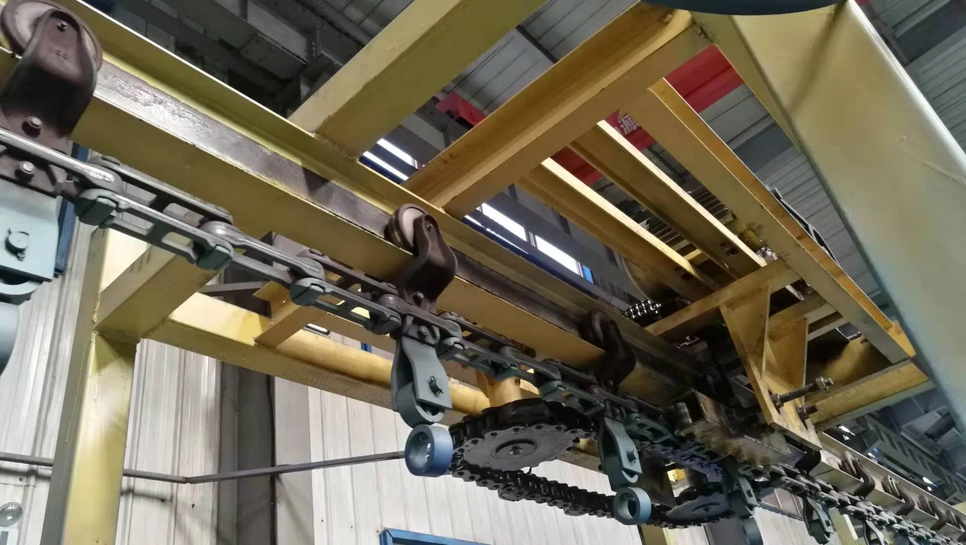 Powder Coating Automatic Line Heavy Duty Overhead Conveyor Chain System