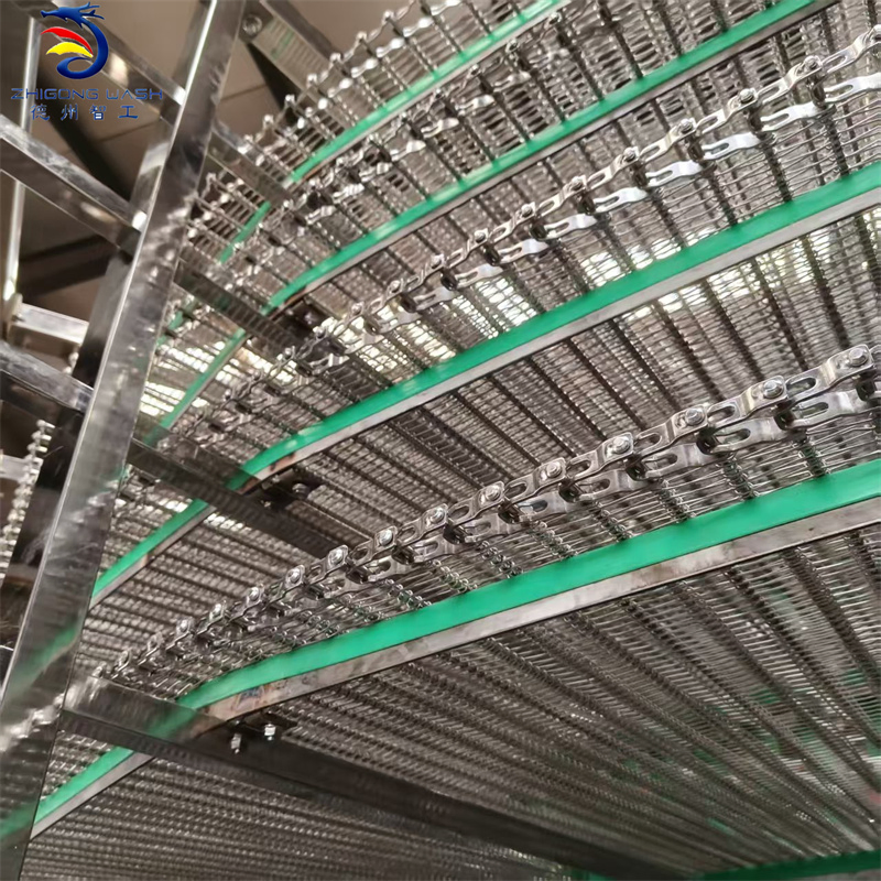 High-Capacity Double Spiral Lift, Automated Vertical Conveyor System