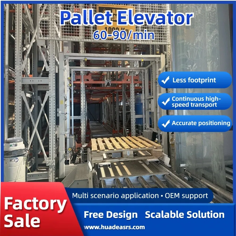 Warehouse Pallet Vertical Lift Conveyors System for Heavy and Buly Loads