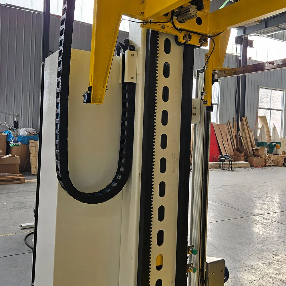 Fully Automatic Pallet Strapping and Wrapping System Integrated with Conveyor for Packaging Lines